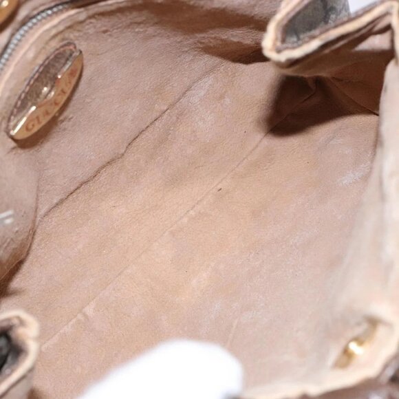 GUCCI GG Plus Supreme Shoulder Bag PVC Beige Gold Auth 137701 - Picture 10 of 16
